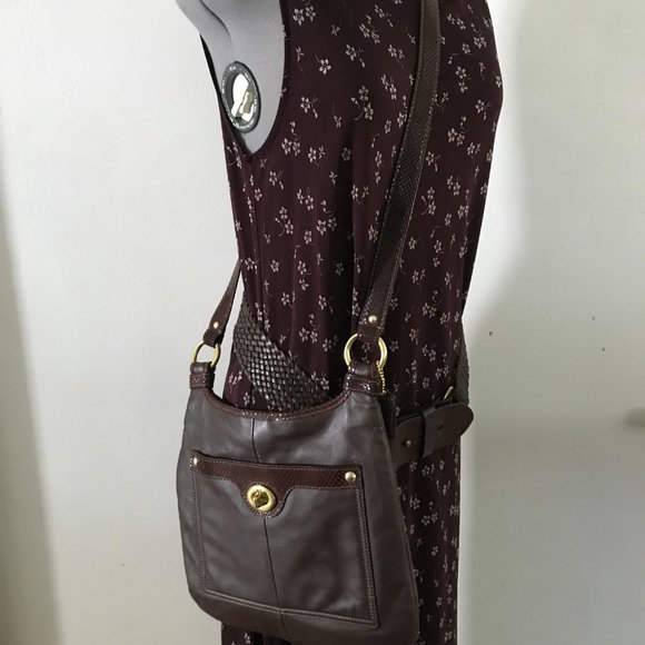 Coach Penelope Gold and Brown Soft Mill Cowhide Leather Bag - Picture 2 of 9